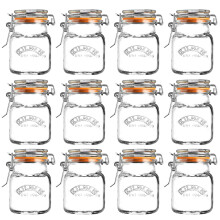 Set of 12 Mini Small Kilner Preserve Clip Top Seal Spice Jam Jars Canisters 70ml
