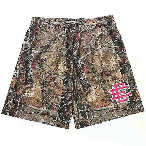 (Red WJX, M) Eric Emanuel EE Basic Shorts - Men's Gym Workout Shorts