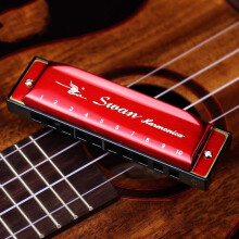 (Red)Pour Cygne 24 Trous Harmonica Clé C pour Enfants et Adultes Pour Pratique Musicale