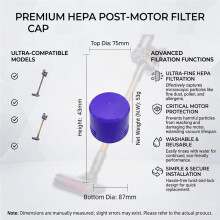 Filtro HEPA Delantero y Trasero para Aspiradora para  V7 V8. Accesorios para Aspiradora. Filtro Lavable. Pieza de Repuesto.
