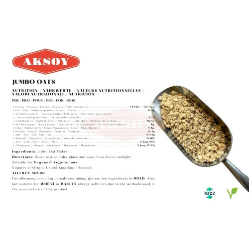 Aksoy Jumbo Oats 4kg 1