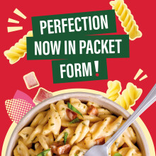 Dolmio Classics Pasta Fusilli Carbonara Ready Meals Pouch, Bulk Multipack 6 x 250g