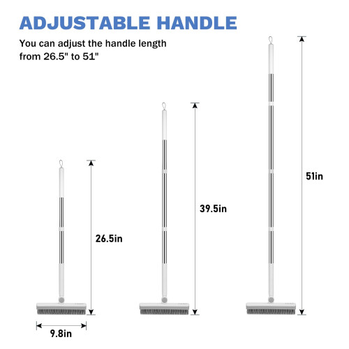 SetSail Grout Cleaner Brush with Long Handle, V-Shaped Floor Scrub Brush 1