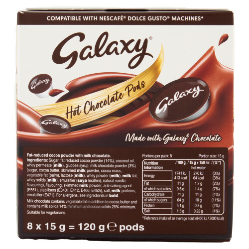 Galaxy Galaxy Hot Chocolate Dolce Gusto Compatible Pods 1