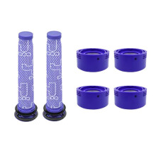 Filtro HEPA Delantero y Trasero para Aspiradora para V7 V8. Accesorios para Aspiradora. Filtro Lavable. Pieza de Repuesto.