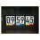 Page Turning Clock Music Spectrum Display Desktop LED Light Sound Control Visualizer Flip Clock Audio Level Indicator 4
