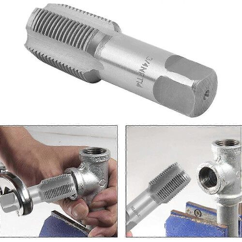 3/4 Inch Npt Pipe Tap, Thread Repair Machine Hss Silver Standard Tapping Tool 1