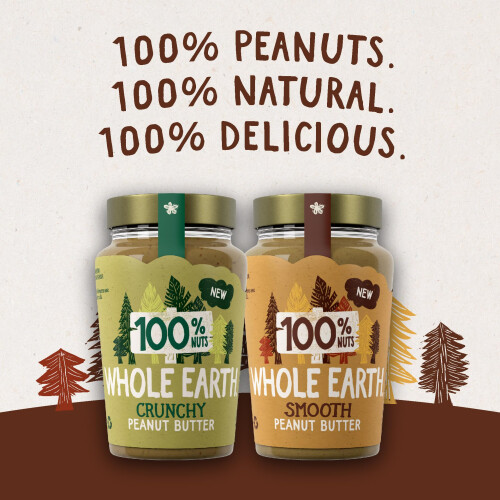 Whole Earth • 100% Smooth Peanut Butter • 340g Jar 2