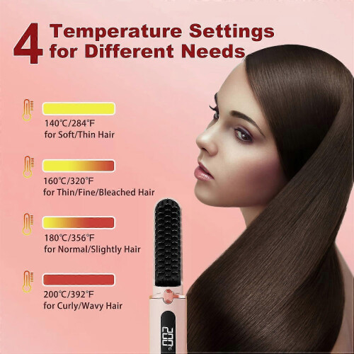 Portable wireless negative ion hair straightener 1