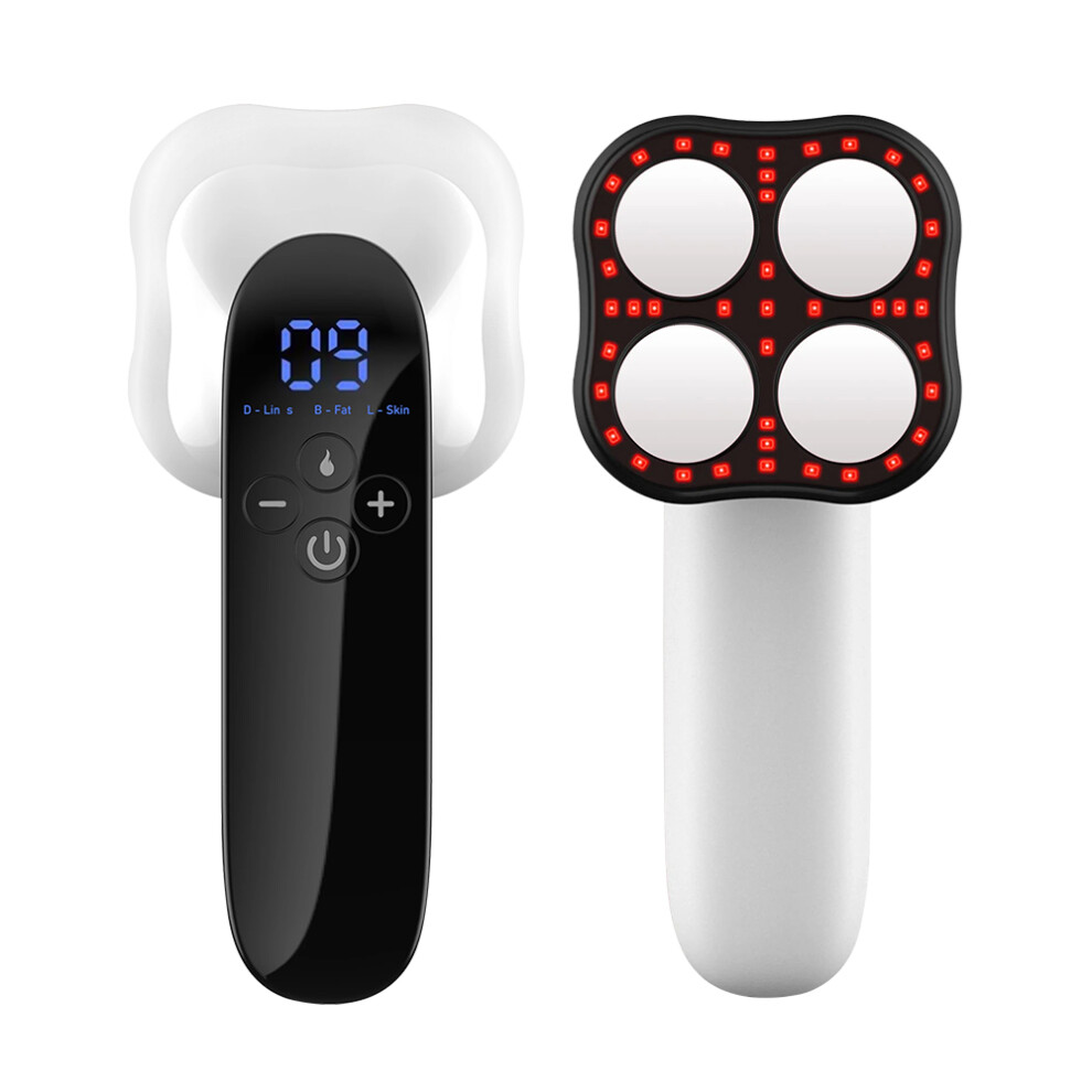 Stoyotu Black (Black) Cordless 4 In 1 Abdomen Massage Device Deep Tissue And Cellulite Remover Massager For Belly Legs Arms Body Sculpting Machine