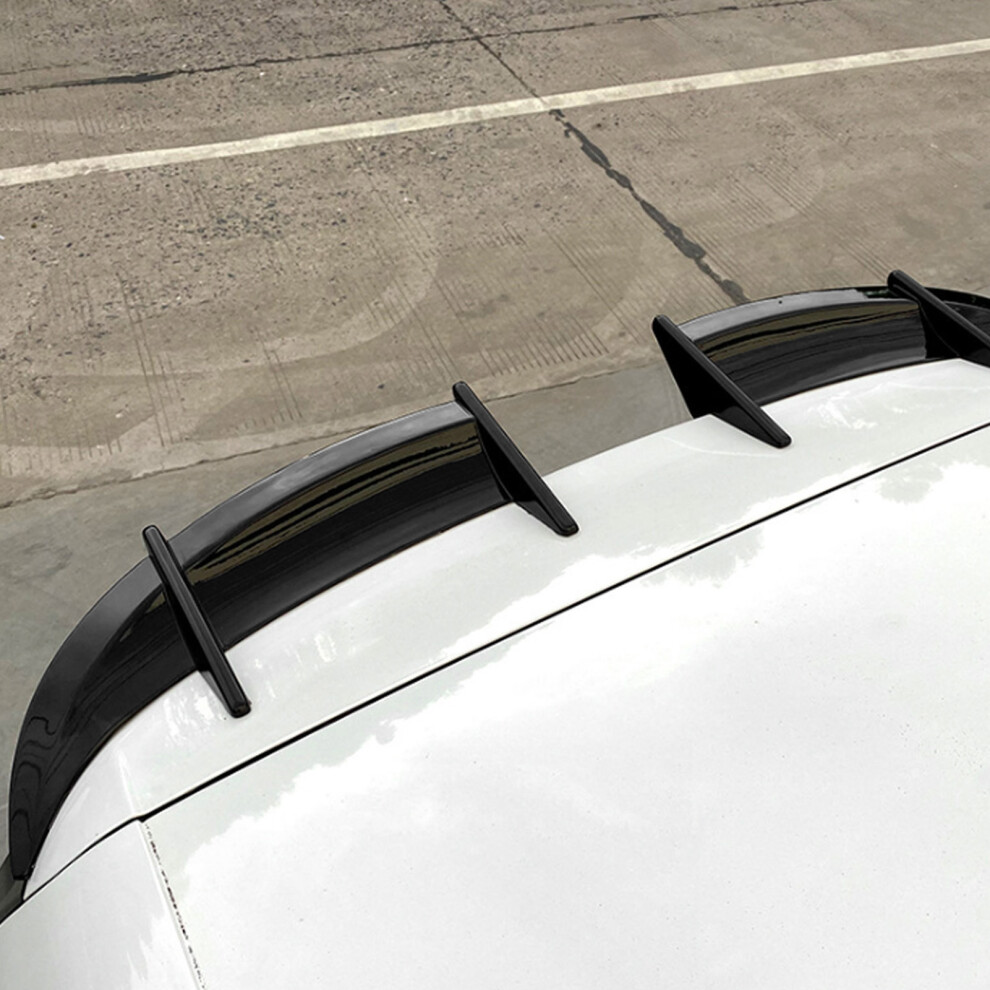 Glossy Mk6 Spoiler Set Wind Pressure Design Black 7293282102439