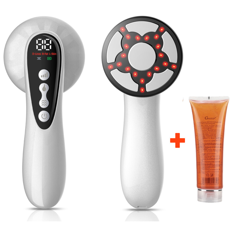 Stoyotu White ( Set) Anti Cellulite Abdomen Massage Body Sculpting Machine Radio Frequency Fat Burner Body Slimming Weight Loss Skin Lifting
