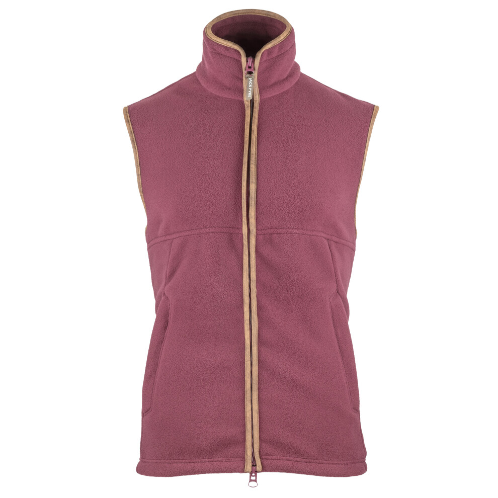 Jack Pyke Mens Countryman Thermal Fleece Gilet Medium Burgundy Red,Purple