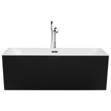 Freestanding Bathtub RIOS 1700 x 800 mm Black