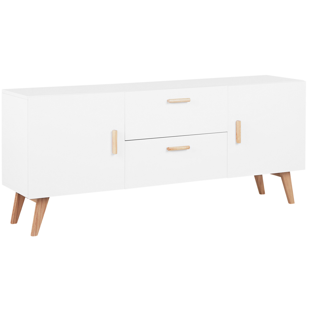 Beliani 2 Door Sideboard Meet White