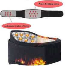 (M) Back Support Belt for Unisex Posture Corrector Waist Training Belt Tummy Control Fitness Self-Heating Waist Strap