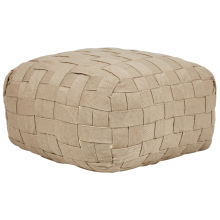 Pouffe BODLA Synthetic Material Beige