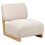 Beliani Armchair KOKKOLA Fabric Light Beige 1