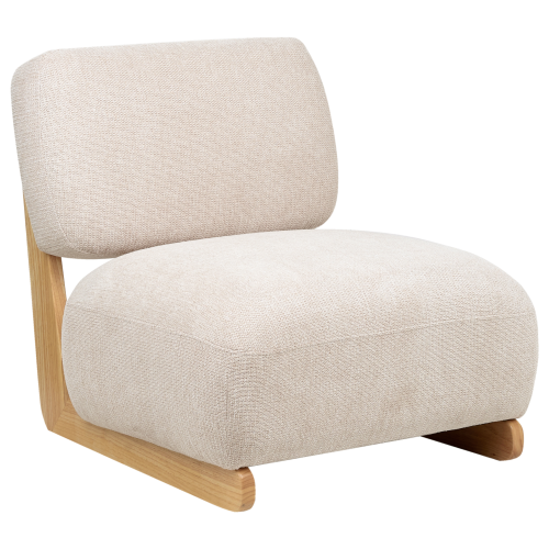 Beliani Armchair KOKKOLA Fabric Light Beige
