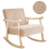 Beliani Rocking Chair LEKNES Boucle Beige 1
