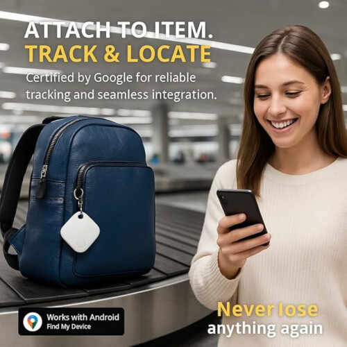 2-pack Oscanna Tracker Tag met Google Find My Device (ALLEEN ANDROID) (Wit) 1