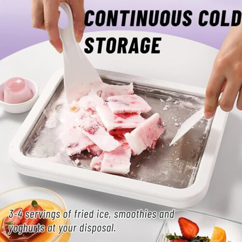 Eisrollenmaschine, Eisrollen-Eismaschine, Eisrollenplatte, Eisrollen-Eismaschine 2