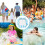 Pool Float, Inflatable Pool Hammock, 4-in-1 Inflatable Hammock, Multipurpose Floating Chair, Blue, 115x115 cm 2