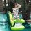 Inflatable floating hammock - Avocado shape - Breathable mesh seat - Built-in armrests 3