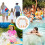 Pool Float, Inflatable Pool Hammock, 4-in-1 Inflatable Hammock, Multi-Purpose Floating Chair, Orange, 115 x 115 cm 3