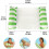 Inflatable pool mattress, floating pool hammock - Green - Size 120x70CM 4