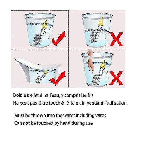 Chauffe-eau à immersion pour mini chauffage portable 600 W 1