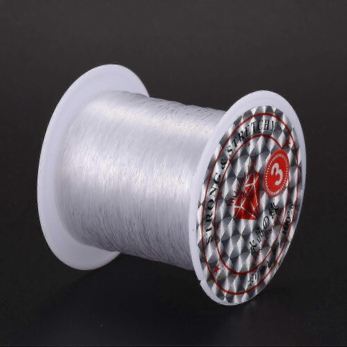 0.3mm nylon thread for jewelry making 17lbs clear spool 1