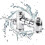 Retractable urinal flush valve for G1in, hand pressing type, 32mm pipe fitting 3