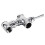 Retractable urinal flush valve for G1in, hand pressing type, 32mm pipe fitting 4