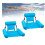 Pool float, blue floating pool hammock, inflatable pool water hammock, cup holder, floating chair, inflatable bed/chair 4