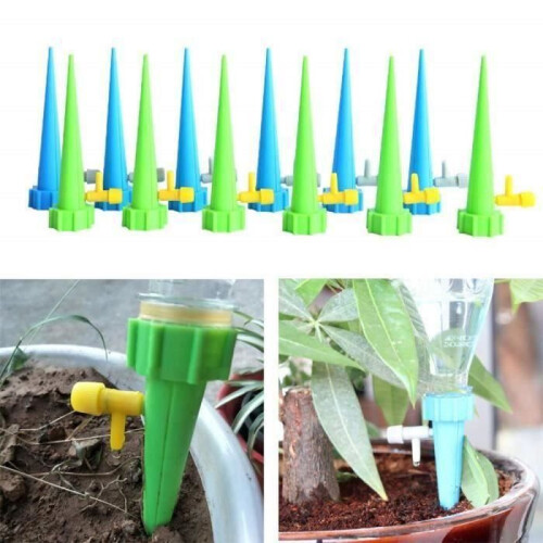 36-piece Drip Irrigation Kit, Adjustable Automatic Plant Irrigation System for Indoor Gardens and 2