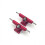 Mini-skateboard pour enfants avec support et base, rouge 3