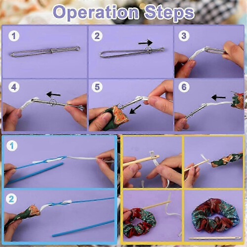 Versatile Fabric Tube Turner for Sewing Drawstring Threader Tool 1