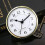 90mm clock insert for quartz movement with gold rim numerals 4