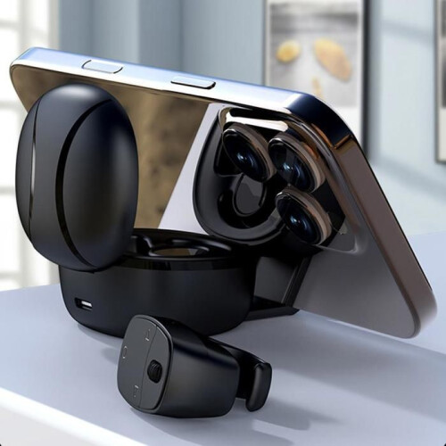 Black ring remote control Bluetooth scrolling function selfie video smartphone 1