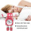 Red robot children's alarm clock, NONE, robot design, light-up eyes, children's clock 3