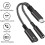 2-in-1 USB-C to AUX Adapter (Black): 3.5mm audio cable with charging function – compatible with USB-C devices 2