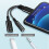 2-in-1 USB-C to AUX Adapter (Black): 3.5mm audio cable with charging function – compatible with USB-C devices 3