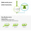 Multi-Purpose Folding Salad Spinner - Rotating Basket with Handle for Washing and Drying Vegetables, Compact Storage 2