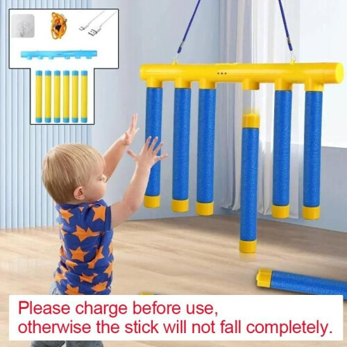 Drop stick game set for training, fun challenge, parent-child interaction, yellow party toy 2