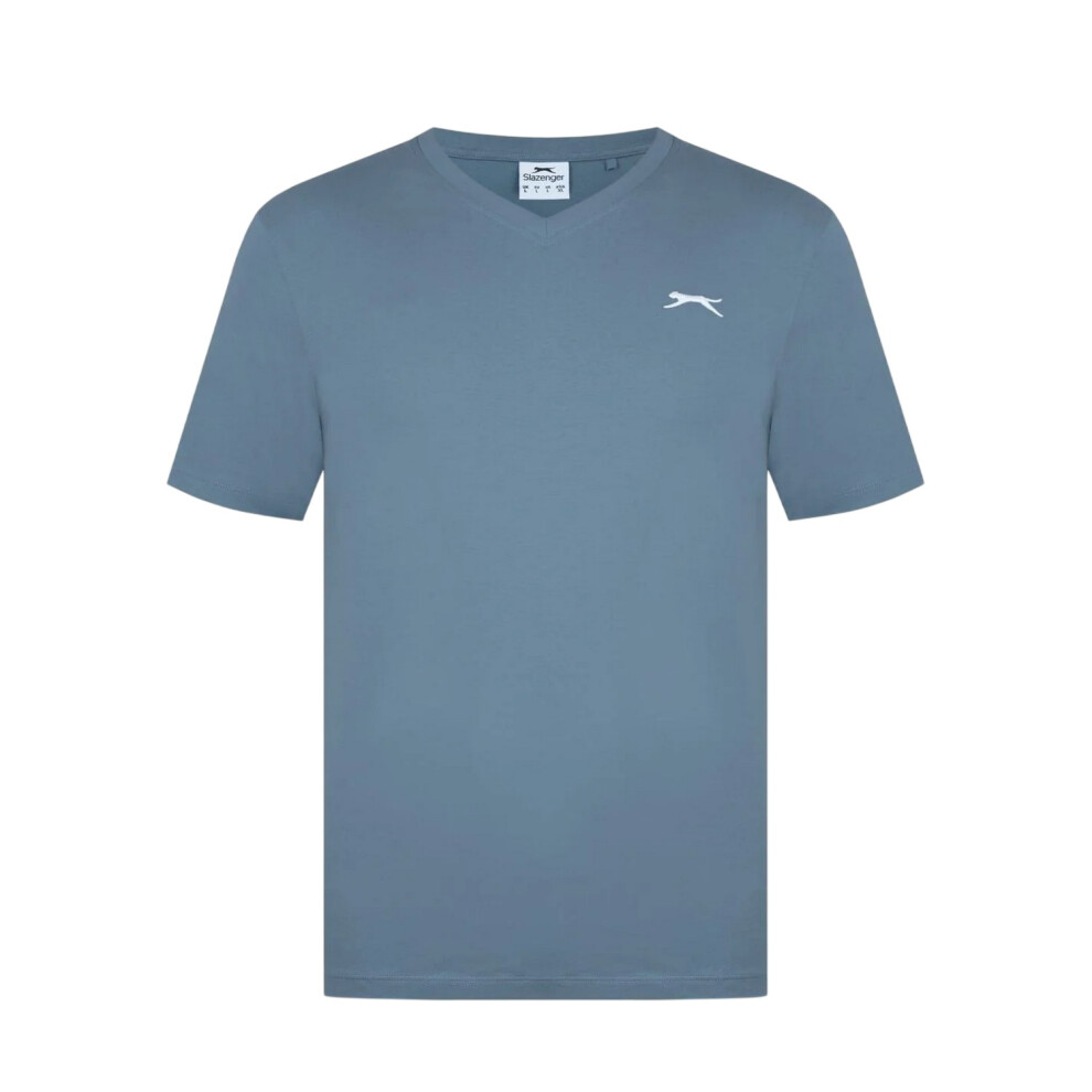 Slazenger (Xl, Slate) Mens Embroidered Logo Cotton T-Shirt Multicoloured