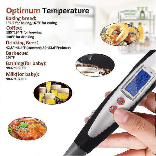 Digital meat thermometer fork for BBQ with instant read 2