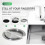 Garbage lid for kitchen with stainless steel swing flap 4