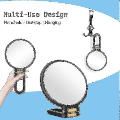 30X magnifying mirror for travel with dual side and handle 1