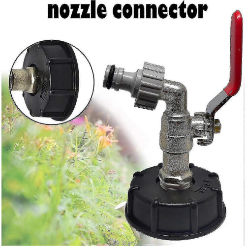 IBC tank tap S60x6 thread adapter for liquid container drainage system 1